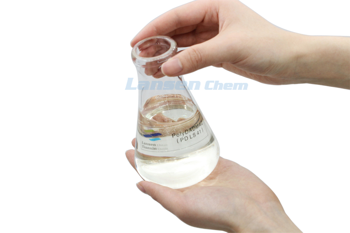 vloeibare dadmac-polymer 40% Polydadmac Ammonium Coagulant Polymer polyDCD organische coagulantia filtratie toepassingen