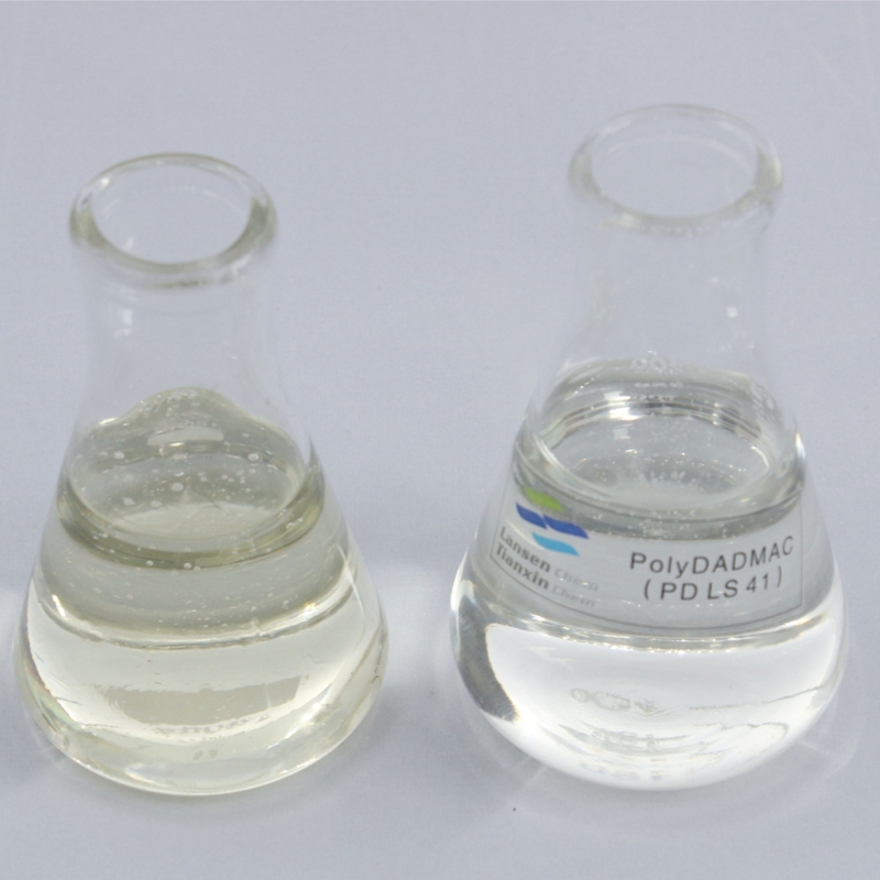 vloeibare dadmac-polymer 40% Polydadmac Ammonium Coagulant Polymer polyDCD organische coagulantia filtratie toepassingen