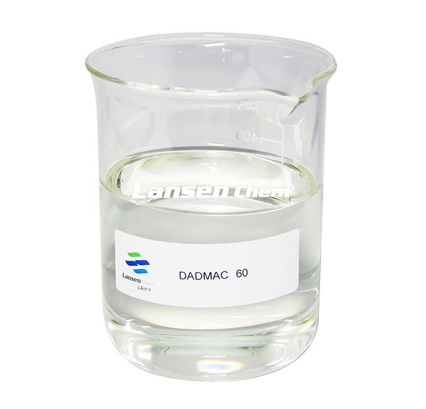 Vloeibare vorm Dially Dimethyl Ammonium Chloride DADMAC Chemische stoffen voor waterbehandeling van perfecte stabiliteit en oplosbaarheid