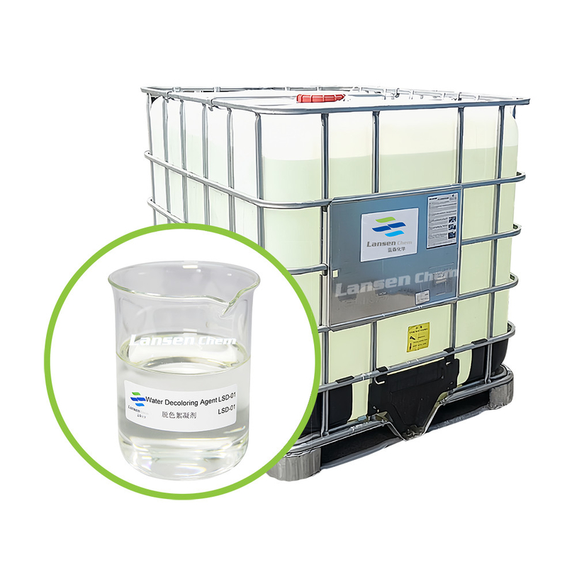 Chemische stoffen voor het verkleuren van water met inkt PolyDCD Quaternary Ammonium Cationic Copolymer Verkleuring