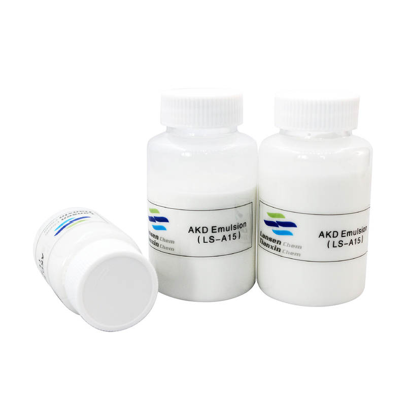 Pulp Interne afmetingsmiddel Papiervervaardiging Chemische hulp Alkyl ketene dimer Witte emusie AKD Neutrale afmeting Verbetering van de papierkwaliteit