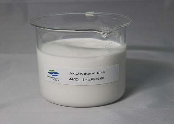 Papierproductie Oppervlakte afmetingsmiddel AKD Alkylketen dimer Neutrale emulsie met goede oplosbaarheid