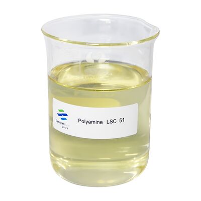 Polyamineflocculant met een vast gehalte van 50% voor het ophelderen van water met een hoog moleculair gewicht bij de zuivering van afvalwater van olievelden